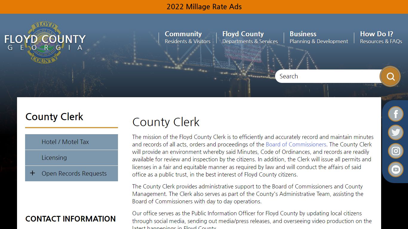 County Clerk | Floyd County Georgia